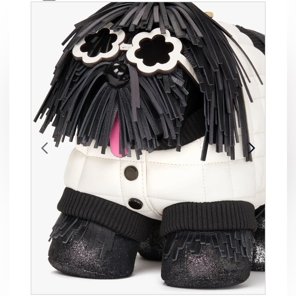 kate spade Handbags - New Kate Spade Shaggy Fringed 3D Dog Crossbody